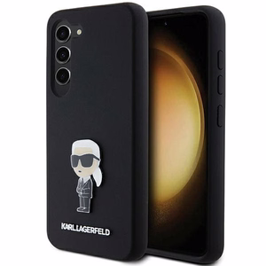 Karl Lagerfeld Silicone Ikonik Metal Pin чехол для Samsung Galaxy S23+ - чёрный