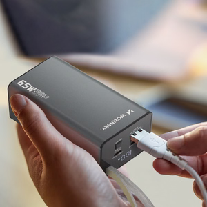 Powerbank Wozinsky K65+ 65W 30000mAh 2x USB-C, 1x USB-A 65W - серый