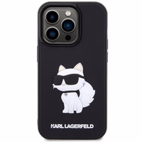 Karl Lagerfeld KLHCP14X3DRKHNK iPhone 14 Pro Max 6.7" must/must hardcase Rubber Choupette 3D