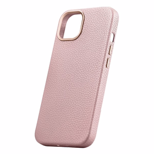 iCarer Litchi Premium Leather Case iPhone 14 Plus Magnetic Leather Case with MagSafe Pink (WMI14220711-PK)