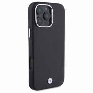 BMW Sign Full Wrapped Metal MagSafe Ümbris jaoks iPhone 16 Pro Max - must
