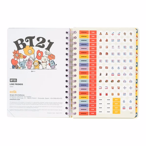 BT21 2021/2022. õppeaasta kalender, valge