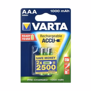 VARTA rechargeable battery R3 (AAA) 1000 mAh ready to use 2 pcs
