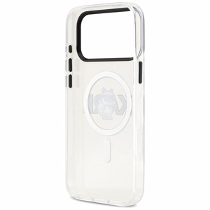 KARL LAGERFELD ümbris jaoks IPHONE 17 Pro compatible with MagSafe KLHMP17LHGCHGKBT (IML Choupette Sketch Logo) läbipaistev