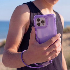 Safepop ümbris rihmaga iPhone 14 6,1" jaoks lilla