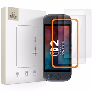 Tech-Protect Easy Set+ 2-pack karastatud klaas jaoks Nintendo Switch 2 - läbipaistev