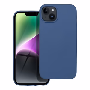 Чехол для iPhone 14 силиконовый синий