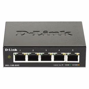 D-Link Smart Managed Switch DGS-1100-05V2/E Managed L2 Rackmountable Gigabit Ethernet (copper) ports quantity 5