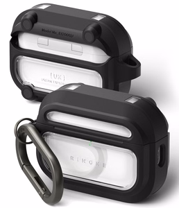 Ringke UX Magnetic Case for AirPods Pro 3 - Black and Clear