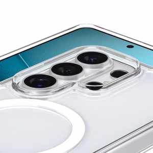 Spigen Ultra Hybrid S Mag MagSafe ümbris Samsung Galaxy S26 Ultra - läbipaistev ja valge