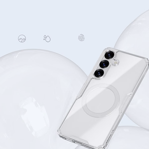Nillkin Nature TPU Pro Magnetic Ümbris with MagSafe jaoks Samsung S25+ - valge