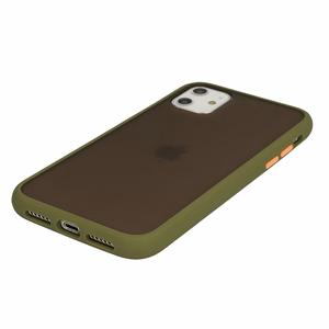 Vennus бампер с цветными кнопками для Samsung Galaxy S21 Ultra оливковый
