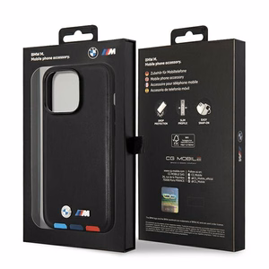 Ümbris BMW BMHMP14L22PTDK iPhone 14 Pro 6.1 "must / must Leather Stamp Tricolor Magsafe