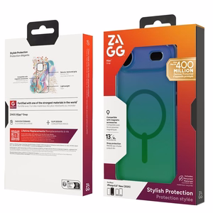 ZAGG case MILAN SNAP compatible koos MagSafe jaoks IPHONE 17 Air raven feather