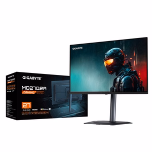 GIGABYTE MO27Q2A 27" OLED 2K QHD mängumonitor - 2560 x 1440, 280Hz, 0.03ms, 250 cd/m², FreeSync Premium Pro, DisplayHDR True Black 400, HDMI 2.1, Displayport 1.4