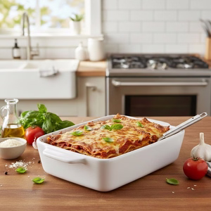 Alpina - Ceramic rectangular ovenproof dish 21.8x13.2x5 cm (valge)