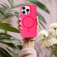 Magsafe Slim Silicone jaoks Iphone 16e roosa