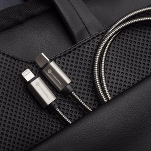 Kaabel USB C to USB C Forcell F-Energy QC4.0 PD 5A 100W E-Mark Metal 1 m C239 hõbedane