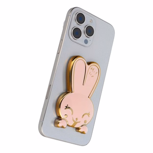 Phone stand RABBIT - stick-on - roosa