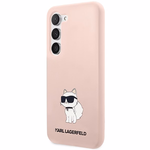Karl Lagerfeld KLHCS23SSNCHBCP S23 S911 жёсткий чехол розовый/розовый Silicone Choupette