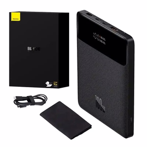 Powerbank Baseus Blade 20000mAh 2xUSB, 2xUSB-C + cable USB-C  100W (black)