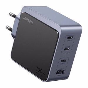 Hall Ugreen X565 GaN 100 W laadija, 3 × USB-C ja USB-A (35043)