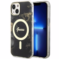 Guess GUHMP14MHTMRSK iPhone 14 Plus 6.7" must/must hardcase Golden Marble MagSafe