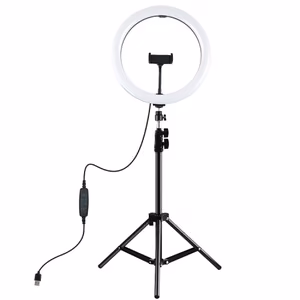 LED Ring Lamp 30 cm Koos Desktop Tripod Mount Up To 1.1m, Phone Clamp, USB