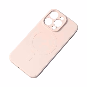 MagSafe compatible silicone ümbris jaoks iPhone 15 Pro Silicone Ümbris - cream
