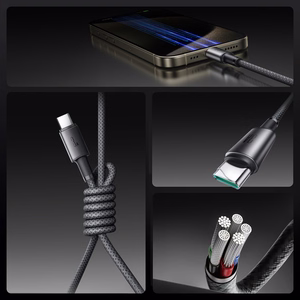 Kabel USB - USB-C Joyroom S-A50 Unlimited 3A 1.2m szary