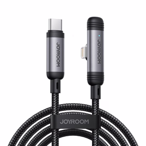 Joyroom S-A56 EnjoyX Series 90° USB-C - Lightning kaabel 30W 1.2m - must