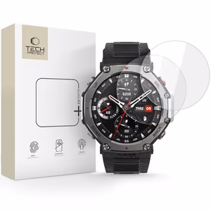 Tech-Protect Glass Fit+ 2-pack Karastatud klaas Amazfit T-Rex 3 Pro 48mm - läbipaistev