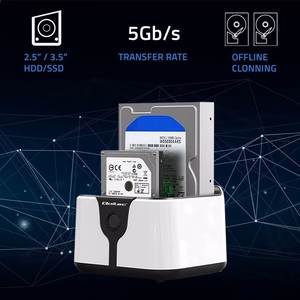 Qoltec 50309 HDD/SSD 2.5" 3.5" Dokkimisjaam SATA III USB 3.0 5Gb/s Kloonimine