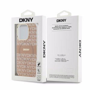 DKNY IML Mono & Stripe MagSafe ümbris jaoks iPhone 15 Pro - roosa