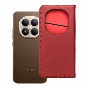 Чехол-флип для Xiaomi Redmi NOTE 15 PRO PLUS 5G Smart PRO Book кожаный бордовый