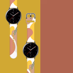 Ремешок Moro для Samsung Galaxy Watch 40 / 41 / 42 / 43 / 44 mm силиконовый браслет - узор 7