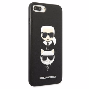 Karl Lagerfeld Saffiano Karl&Choupette Head ümbris jaoks iPhone 7 Plus / iPhone 8 Plus - must