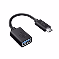 Trust Calyx USB-C USB-A adapteri kaabel must