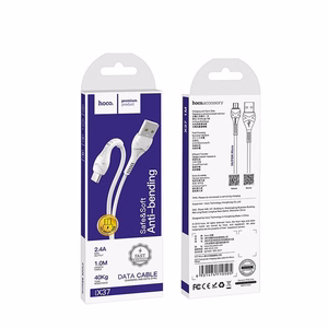 Kaabel USB A to Micro USB Hoco 1 m X37 valge