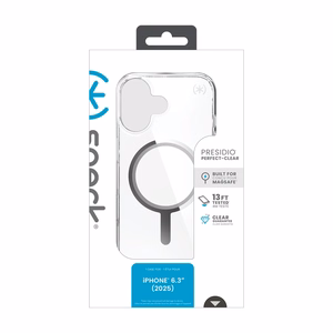 Speck Presidio Perfect Clear MagSafe - iPhone 17 ümbris (Clear / hõbedane)
