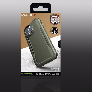 Raptic X-Doria Fort ümbris iPhone 14 Pro Max koos MagSafe soomustatud kaitsekattega roheline