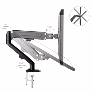 Maclean MC-860N monitoriarm gaasvedruga, 13"–27", 8 kg, must