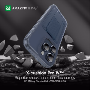 Amazing Thing Titan Pro Mag Wallet Ümbris 10FT IP156.1PTWBU jaoks Iphone 15 Pro tumesinine with alus