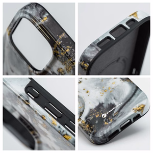 Ümbris jaoks iPhone 15 PRO MAX Forcell F-Protect Mirage compatible with Military Drop-Test hõbedane fog