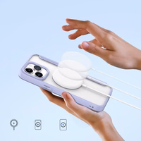 DUX DUCIS wallet ümbris SKIN X PRO compatible with MagSafe jaoks IPHONE 15 Pro Max lilla