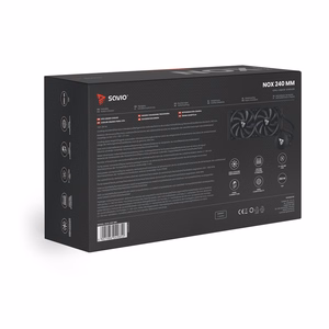 Savio NOX 240 mm protsessori vedelikjahutuskomplekt 12 cm must 1 tk.