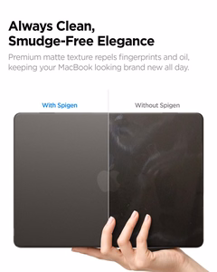 Spigen AirSkin ümbris MacBook Air 13" 2023 / 2024 / 2025 / 2026 jaoks – poolläbipaistev