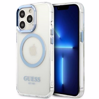 Guess GUHMP13LHTRMB iPhone 13 Pro / 13 6,1" sinine/sinine hard ümbris Metal Outline Magsafe