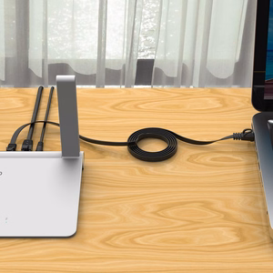 Orico PUG-C6B CAT6 1000Mbps RJ45 Ethernet võrgukaabel, lame LAN, 3m - must