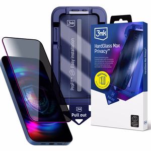 3mk HardGlass Max Privacy 9H karastatud klaas privaatsusfiltriga iPhone 15 Pro